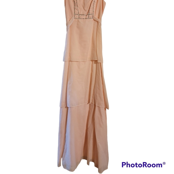 Vintage | Light Pink Tiered Dress - Picture 9 of 10